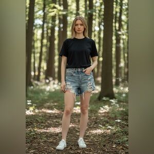 American Eagle  Distressed Denim Shorts